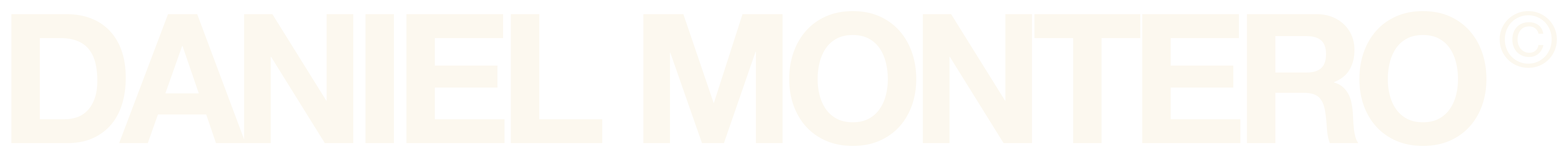 Logotipo Daniel Montero en marfil