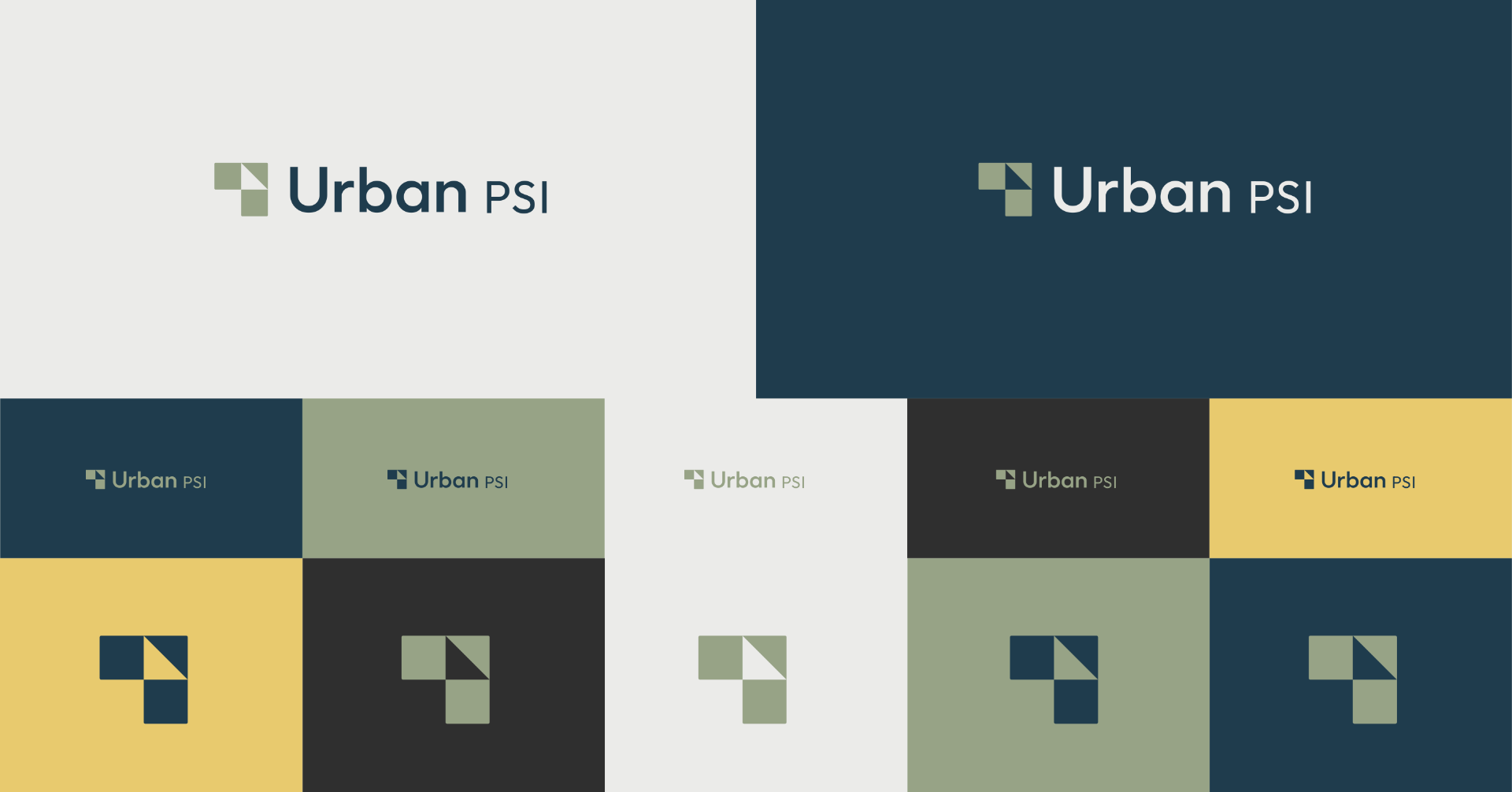 Paleta de colores y branding de Urban PSI